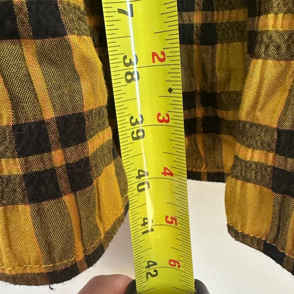 Wray Mini Quinn Dress Gold Plaid Brand New Without Tags - Picture 9 of 10